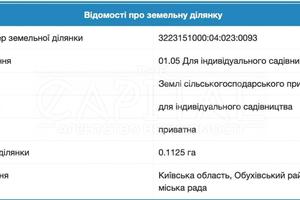 ділянка за адресою с. Плюти, 