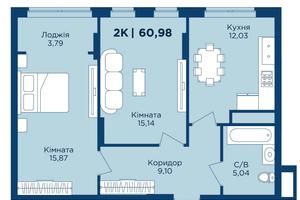 квартира по адресу Фізкультурна, 27
