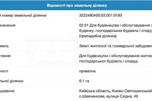 участок по адресу с. Шевченково, 