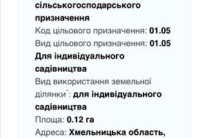 участок по адресу 