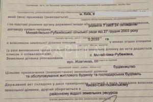 ділянка за адресою 