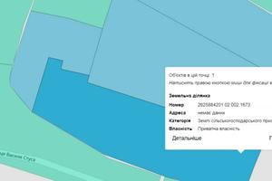 ділянка за адресою стуса