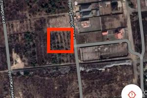 ділянка за адресою Дніпровська