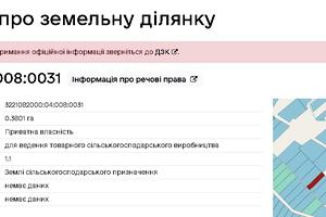 участок по адресу 