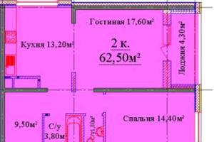 квартира за адресою Жаботинського вул. (Пролетарская улица), 54 а1