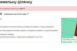 ділянка за адресою 