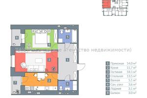 квартира по адресу Холодногорская ул. (Елизарова), 18