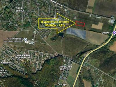 ділянка за адресою с. Лісові Гринівці, Центральна вул.