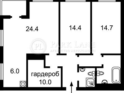 квартира за адресою Дніпровська набережна вул., 18-Б
