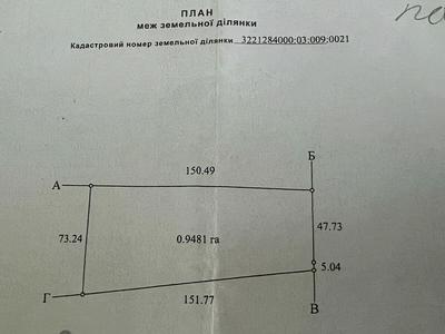участок по адресу с. Княжичи, Требухівська