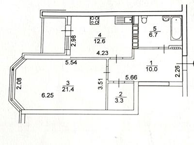 квартира по адресу Олены Пчилки ул., 6