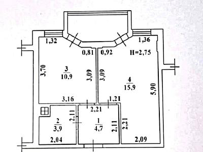 квартира за адресою с. Лиманка, Райдужний масив вул., 23