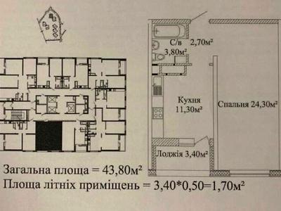 квартира за адресою Жаботинського вул. (Пролетарская улица), 54 А