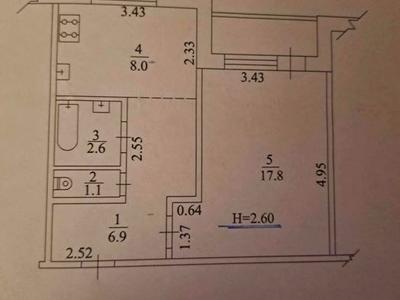 квартира за адресою Гвардійців-Широнінців вул., 55