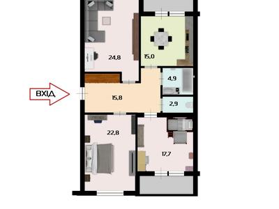 квартира за адресою Дніпровські пороги, 15З