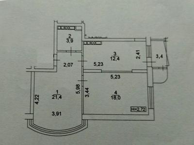 квартира за адресою Київ, Юрія Кондратюка вул., 3
