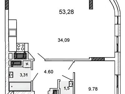 квартира по адресу Миколайчука ул., 38Б
