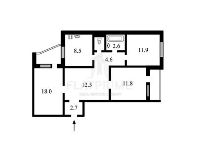 квартира за адресою Сержа Лифаря вул. (Олександра Сабурова), 8-А