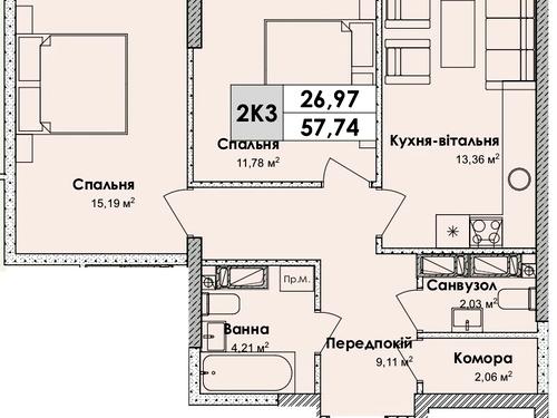 квартира за адресою Миколи Бажана просп., 17