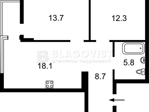 квартира за адресою Олександра Олеся вул., 7