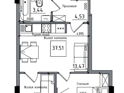 квартира за адресою смт. Авангард, Спрейса вул., 1