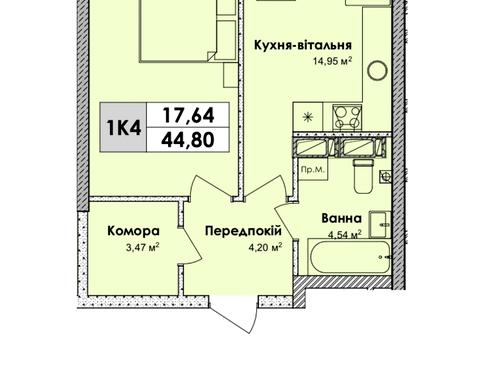 квартира за адресою Миколи Бажана просп., 17