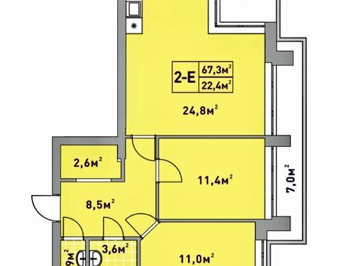 квартира по адресу Университетская ул., 3/8