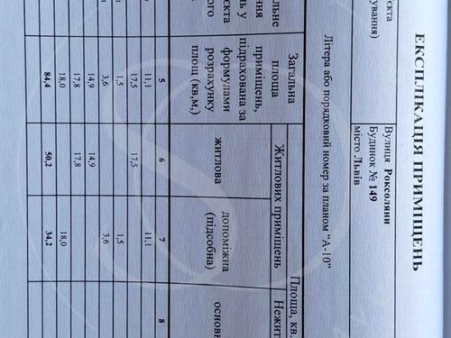 квартира по адресу Роксоляні, 149