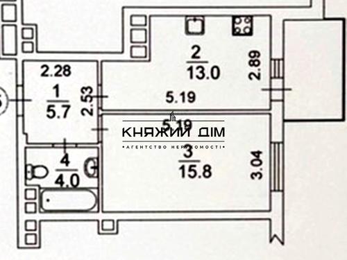 квартира за адресою Анатолія Петрицького вул., 19