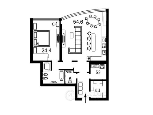 квартира по адресу Кловский спуск (Кловський), 7