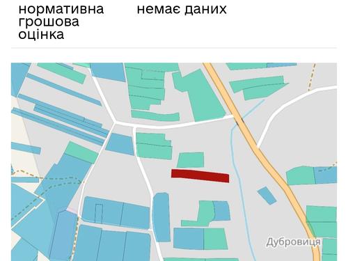 ділянка за адресою с. Дубровиця, 