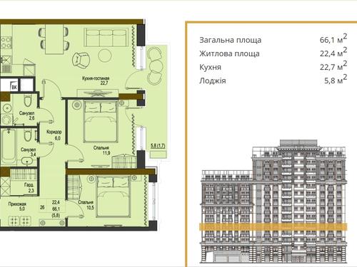 квартира за адресою Французький бульв., 3