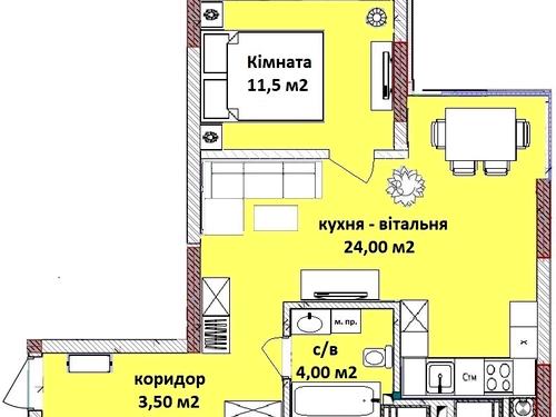 квартира за адресою Єдності вул., 5