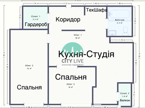 квартира по адресу Ленкавского ул., 34 к4