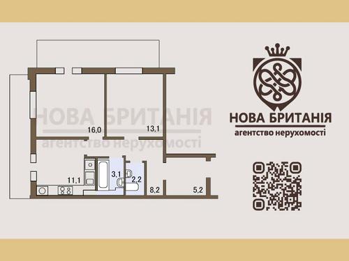 квартира за адресою Михайла Максимовича вул. (Онуфрія Трутенка), 26-Б