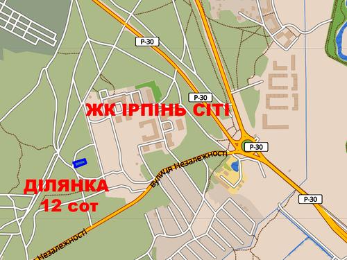 участок по адресу Ирпень, 