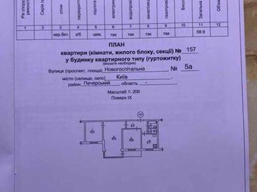 квартира по адресу Новогоспітальна/Шорса, 5-А