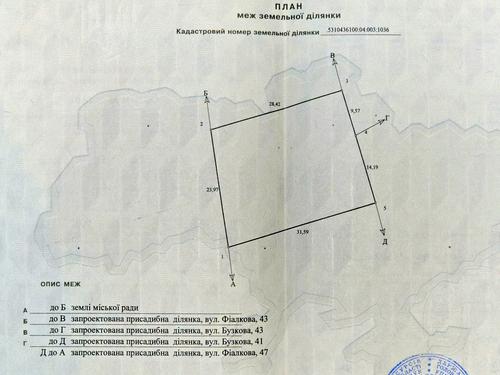 участок по адресу Фіалкова, 45