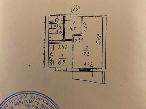 квартира по адресу Днепроводская ул., 3