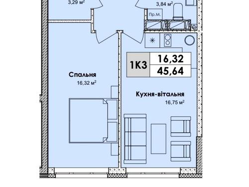 квартира за адресою Миколи Бажана просп., 17