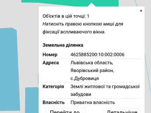ділянка за адресою с. Дубровиця, 