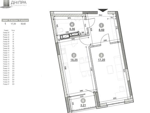 квартира за адресою Дніпровська набережна вул., 17-К