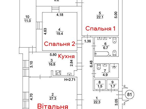квартира за адресою Володимира Івасюка просп. (Героїв Сталінграду), 22