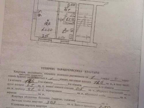 квартира по адресу Дністерська, 1