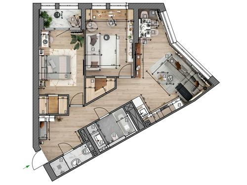 квартира за адресою Берестейський просп. (Перемоги), 11 к3
