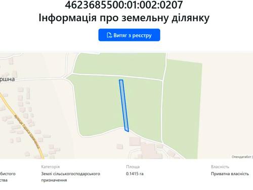 участок по адресу Шевченка