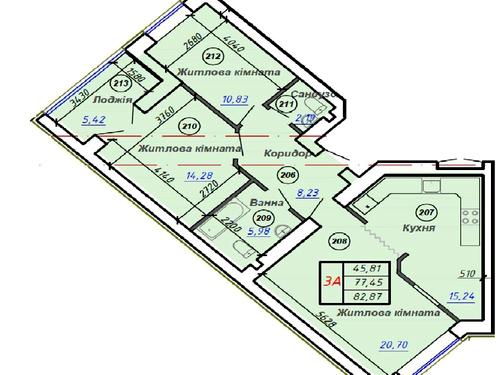 квартира за адресою Сумгаїтська вул., 15