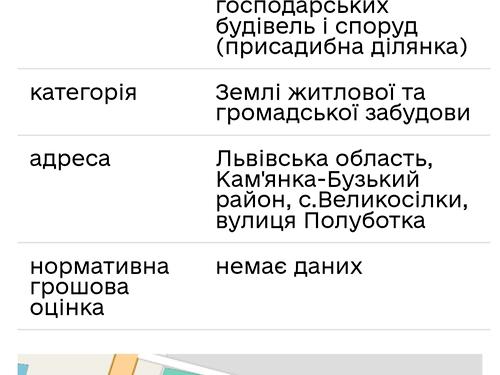 участок по адресу Полуботка