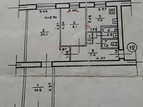 квартира за адресою 2й Артиллерийский переулокр, 6